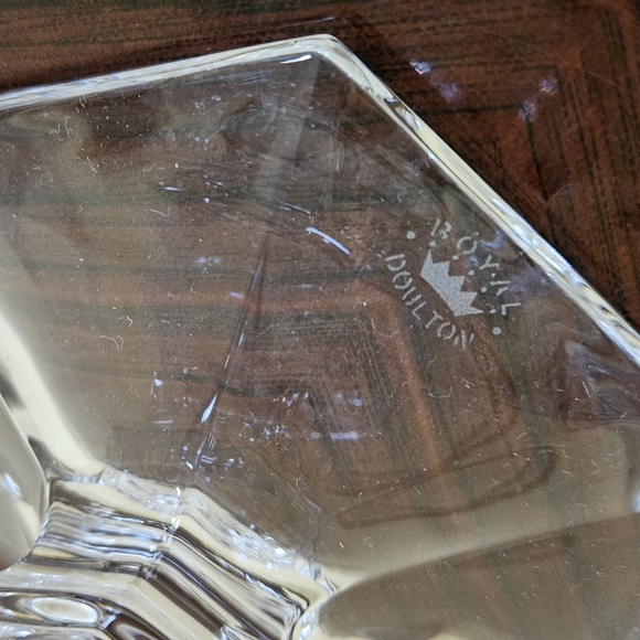 Royal Doulton Finest Crystal Concord Triple Use Candleholder - Picture 3 of 6